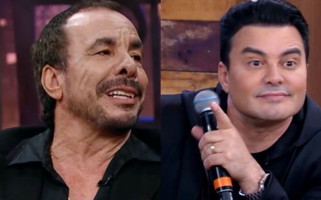 Montagem mostra Ralf e Renner em programas do SBT