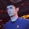 Ethan Peck e Anson Mount têm expressões imponentes em um cenário repleto de servidores eletrônicos