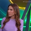 A apresentadora Patricia Abravanel à frente do Show do Milhão