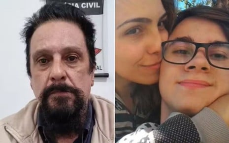 Montagem com Paulo Cupertino à esquerda e Isabela Tibcherani com Rafael Miguel à direita