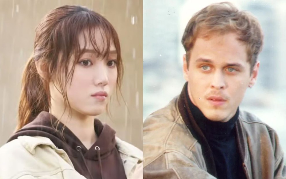 Lee Sung-kyung em Questão de Tempo (2018) e Guilherme Fontes na novela A Viagem (1994)