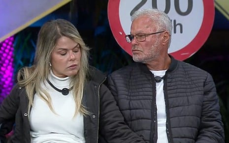 Cris e Kadu Moliterno têm expressões tristes no Power Couple Brasil 7
