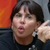 A cantora Gretchen durante uma discussão no Power Couple