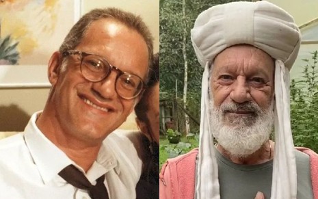 Na montagem: Ricardo Petraglia (antes) e depois (à direita), como Mohammed Abdullah