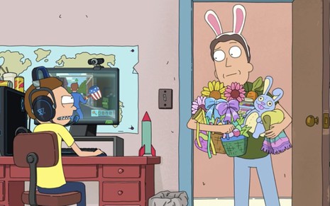 Morty e Jerry na animação do Adult Swim
