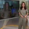 Sabina Simonato e Ana Paula Araújo aparecem em tela dividida durante o Bom Dia São Paulo; elas usam blusa acinzentada