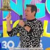 O apresentador Celso Portiolli à frente do Domingo Legal