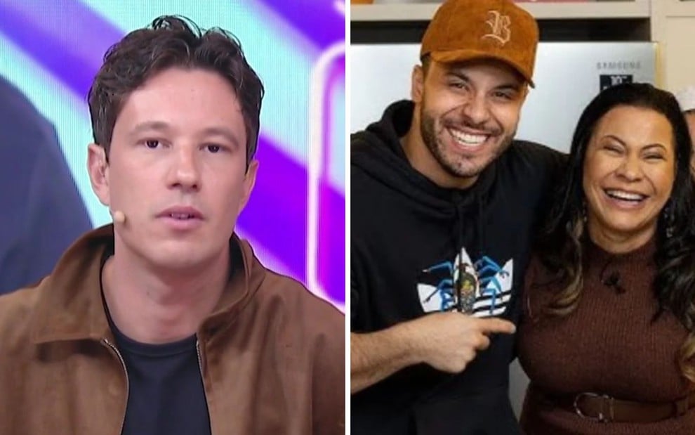 Gabriel Cartolano comenta a briga entre Murilo Huff e Ruth Moreira no Fofocalizando, do SBT