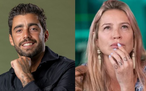 Montagem com fotos de Pedro Scooby e Luana Piovani