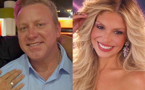 Montagem de fotos de Sergio Hondjakoff e Adryana Ribeiro
