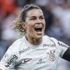 Tamires, do Corinthians, comemorando gol na Supercopa Feminina de 2023