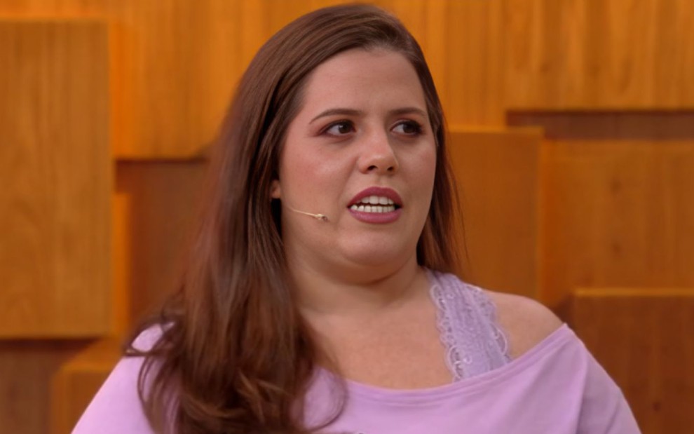 Tati Machado no Encontro com Patrícia Poeta, na Globo