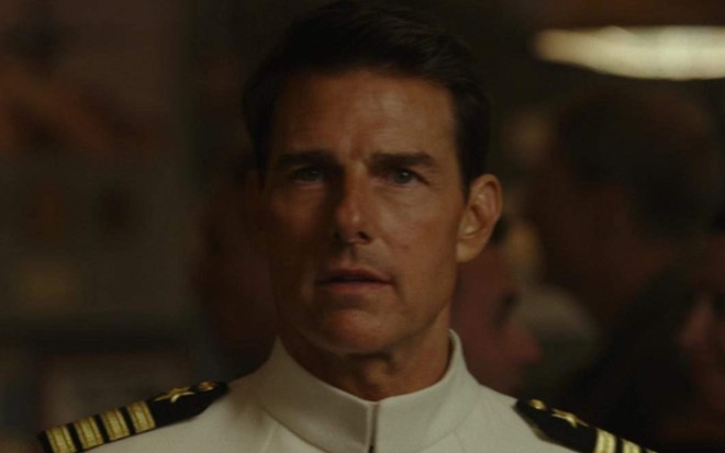 Tom Cruise em cena de Top Gun: Maverick