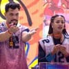 Montagem de fotos de Vinícius e Aline e Edy e Raissa no BBB