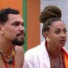 Vinícius Nascimento e Aline Patriarca no quarto do líder, no BBB 25