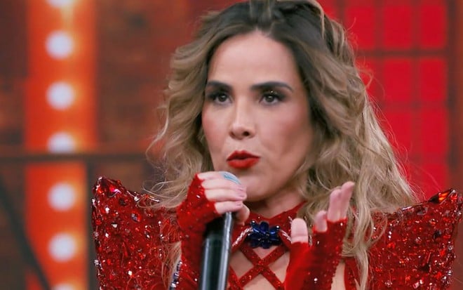 Foto do rosto de Wanessa Camargo no Domingão