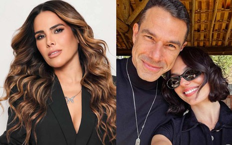 Montagem de fotos de Wanessa Camargo, Marcus Buaiz e Isis Valverde