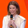 Daniela Beyruti em coletiva do SBT