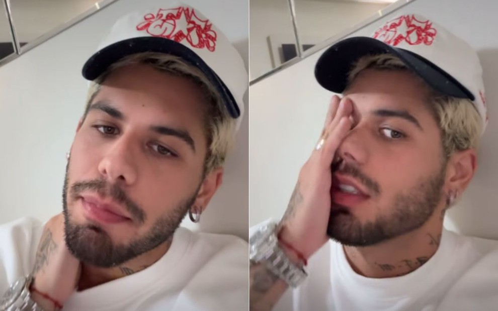 Zé Felipe nos Stories do Instagram