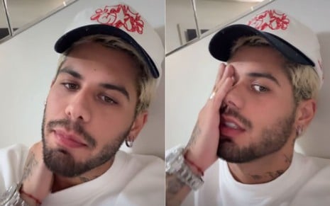 Zé Felipe nos Stories do Instagram