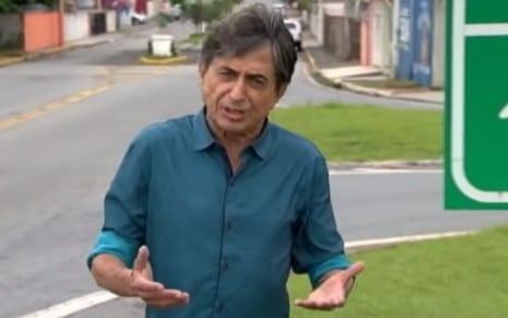O repórter Gerson de Souza, do Domingo Espetacular, que está sendo acusado de assédio sexual - Reprodução/Record