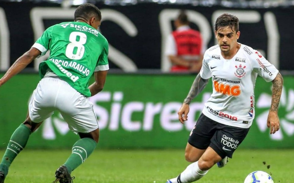 Márcio Araújo e Fagner em Corinthians e Chapecoense na Copa do Brasil; equipes voltam a se enfrentar - RODRIGO COCA/AGÊNCIA CORINTHIANS