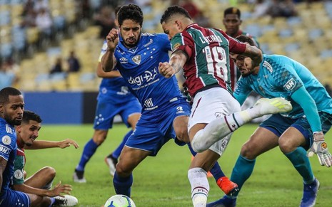 Cruzeiro e Fluminense voltam a se enfrentar nesta quarta (5) pelas oitavas de final da Copa do Brasil - LUCAS MERÇON/FLUMINENSE