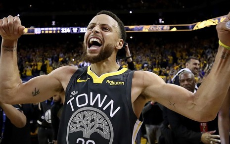 Stephen Curry é um dos astros do Golden State Warriors: equipe enfrenta os Raptors nas finais da NBA - DIVULGAÇÃO/GOLDEN STATE WARRIORS