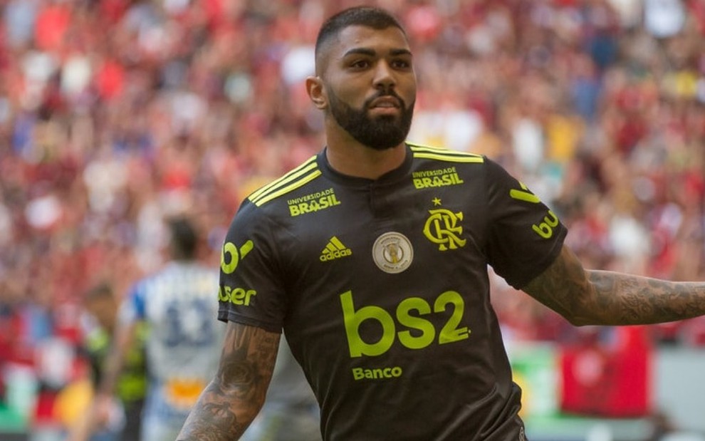 Gabigol, o artilheiro do Campeonato Brasileiro; o Flamengo enfrenta o Santos neste sábado (14)