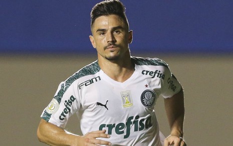 O atacante Willian, do Palmeiras, em jogo do Campeonato Brasileiro 2019