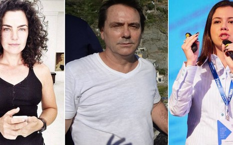 Ana Paula Arósio, Paulo Guarnieri e Carolina Pavanelli, três ex-atores de novelas da Globo - Reprodução/Facebook