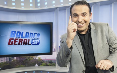 Reinaldo Gottino é o apresentador oficial do Balanço Geral SP, que terá edição aos sábados - Edu Moraes/RecordTV