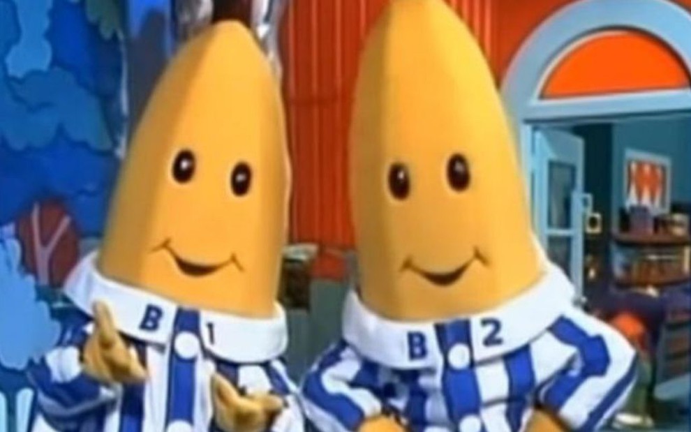 B1 e B2 no seriado Bananas de Pijamas em um vídeo do Youtube