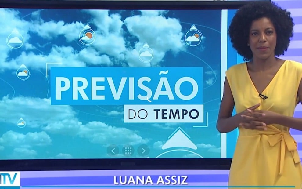 Luana Assiz informa a previsão do tempo no BATV: 'Maju baiana' amplia representatividade na afiliada da Globo - REPRODUÇÃO/TV GLOBO
