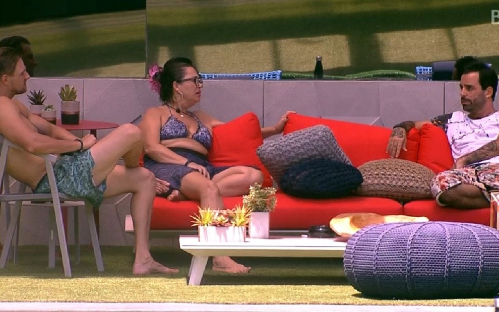 Conversa de Diego, Tereza e Vinicius é exibida ao vivo no Globoplay: assinatura do serviço custa R$ 19,90 por mês - REPRODUÇÃO/GLOBOPLAY
