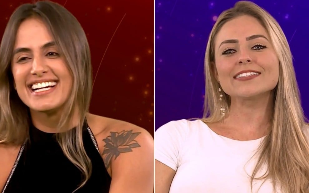 Carol Peixinho e Paula disputam a preferência do público no último paredão do Big Brother Brasil 19 - REPRODUÇÃO/TV GLOBO