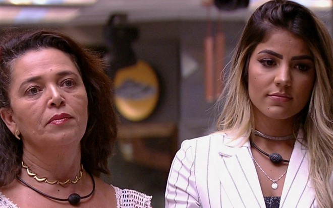 Tereza e Hariany foram as menos votadas pelo público no paredão quádruplo: casa eliminou a pernambucana - REPRODUÇÃO/TV GLOBO