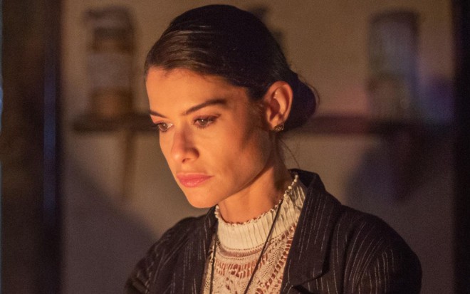 Alinne Moraes como Jânia na novela Guerreiros do Sol - DIVULGAÇÃO/TV GLOBO