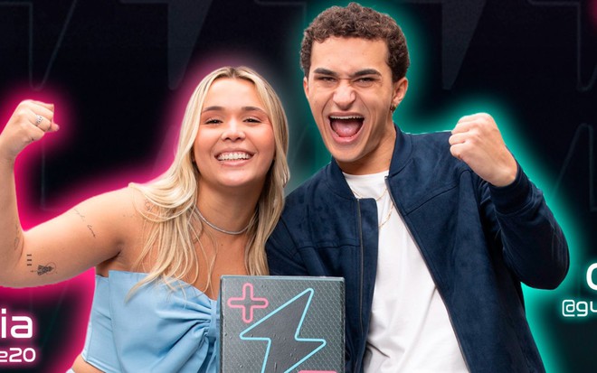 Bia Valente e Guilherme Seta estão no Power Couple Brasil 7 - REPRODUÇÃO/RECORD