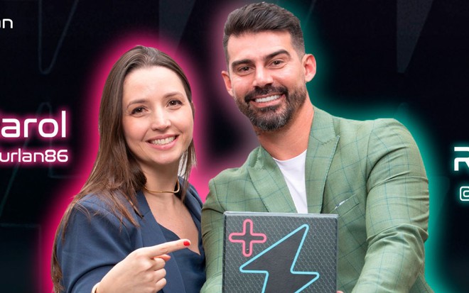 Caroline Furlan e Radamés Martins estão no Power Couple Brasil - REPRODUÇÃO/RECORD