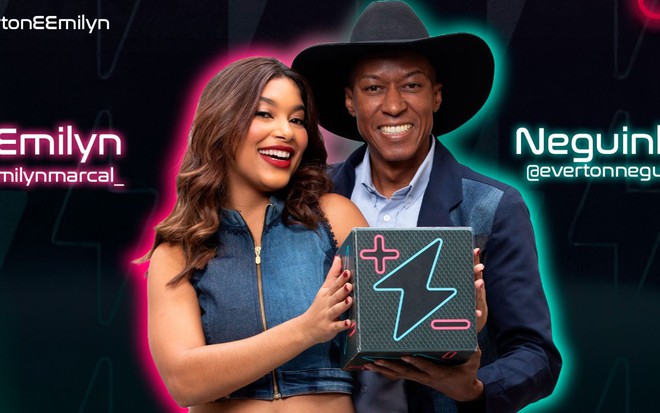 Emilyn Marçal e Everton Neguinho estão no Power Couple Brasil 7 - REPRODUÇÃO/RECORD