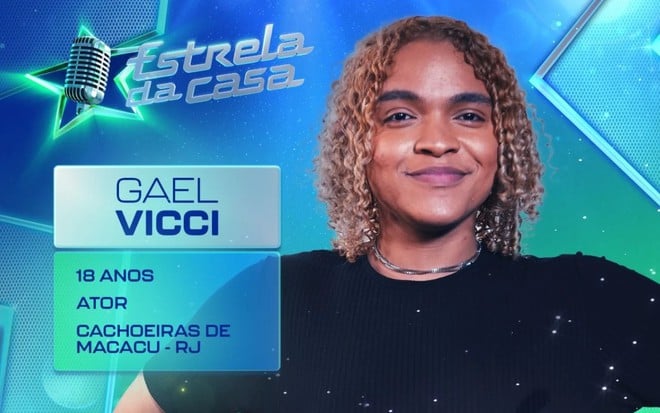 Gael Vicci em foto de apresentação do Estrela da Casa - DIVULGAÇÃO/TV GLOBO