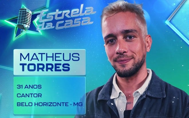 Matheus Torres em foto de apresentação do Estrela da Casa - DIVULGAÇÃO/TV GLOBO