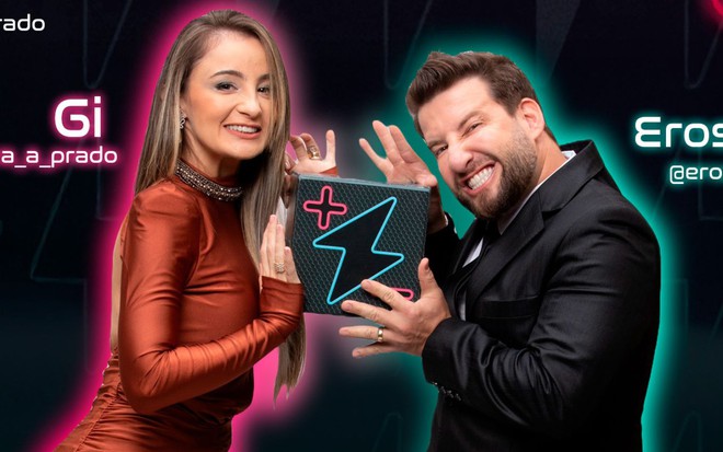 Giovanna e Eros Prado estão no Power Couple Brasil 7 - REPRODUÇÃO/RECORD