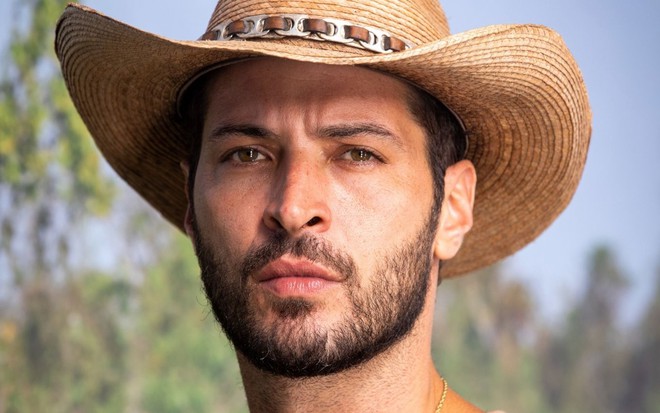Leandro Lima caracterizado como Levi em foto de divulgação da novela Pantanal - TV GLOBO/JOÃO MIGUEL JÚNIOR
