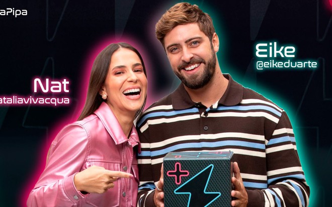 Natália Vivacqua e Eike Duarte estão no Power Couple Brasil 7 - REPRODUÇÃO/RECORD