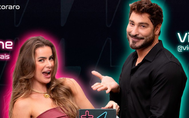 Rayanne Morais e Victor Pecoraro estão no Power Couple Brasil 7 - REPRODUÇÃO/RECORD
