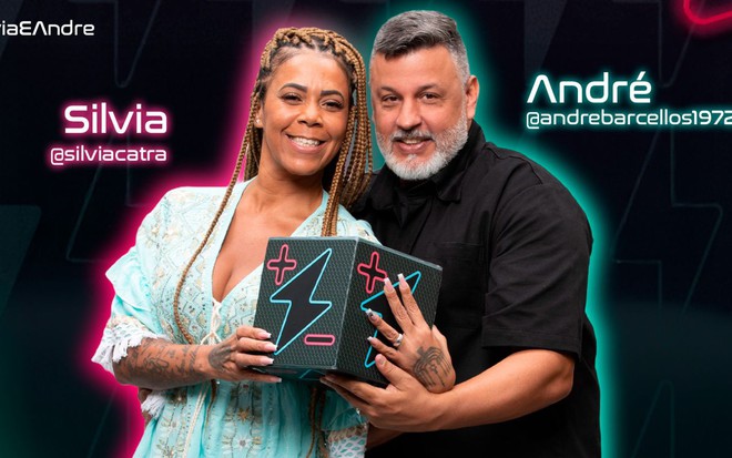 Silvia Catra e André Barcellos estão no Power Couple Brasil 7 - REPRODUÇÃO/RECORD