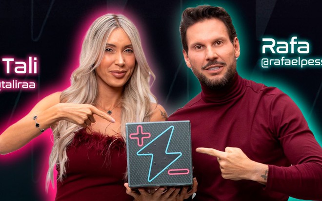 Talira Manñes e Rafael Pessina estão no Power Couple Brasil 7 - REPRODUÇÃO/RECORD