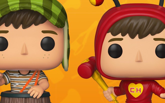 Os bonecos de Chaves e Chapolin Colorado estarão disponíveis para venda ainda neste mês - Divulgação/Funko